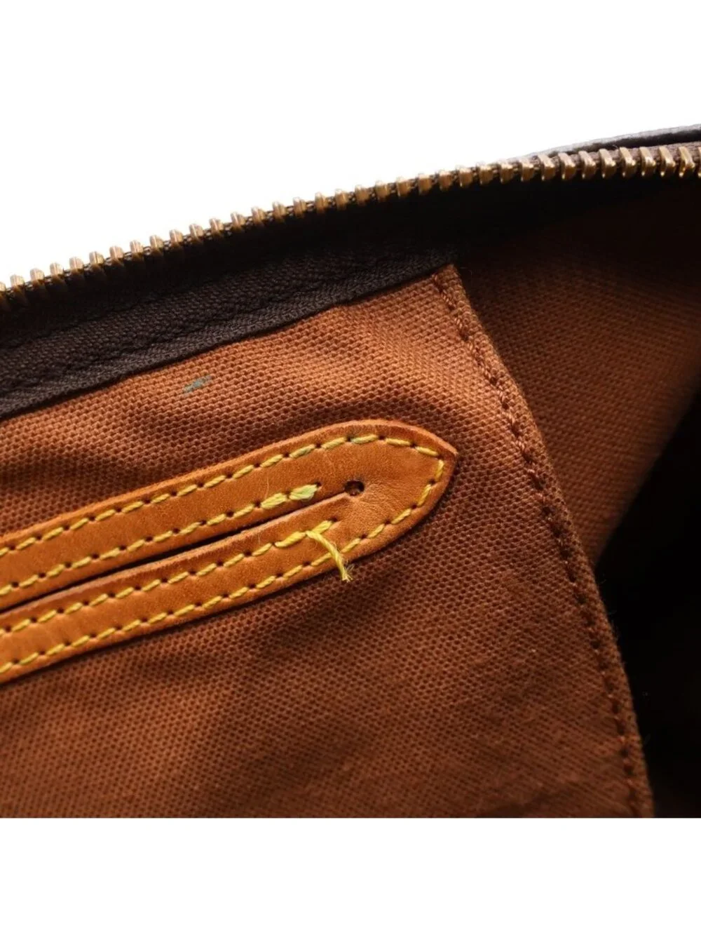 Louis Vuitton Monogram Speedy 25 Boston Bag Brown Leather Gold